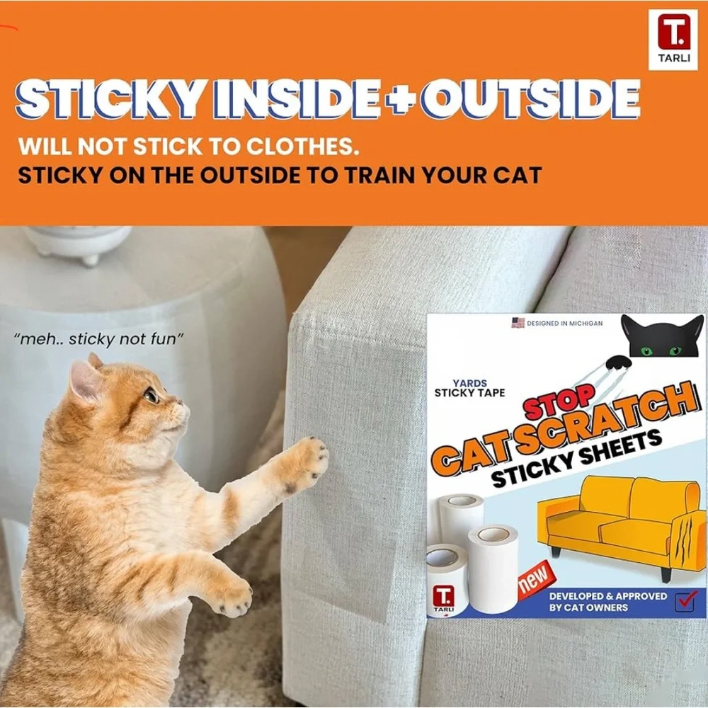 Anti Cat Scratch Tape-30 Yardsx4